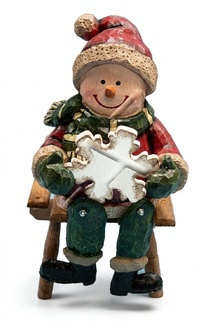 Schneemann Figur Garten Statue Skulptur Figuren Skulpturen Weihnachts