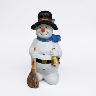 Schneemann Figur Statue Deko Figuren Deko Skulptur 68cm Winter Neu