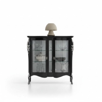 Schränke Holz Vitrinen Glas Schrank Vitrine Wohnzimmer Möbel Anrichte