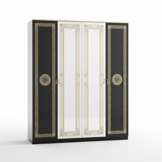 Schrank Edler Kleiderschrank Made in Italy Klassische Schränke Schlafzimmer