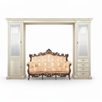 Schrank Vitrine Holz Wohnzimmer Möbel TV Schrankwände Moderne Design Wohnwand