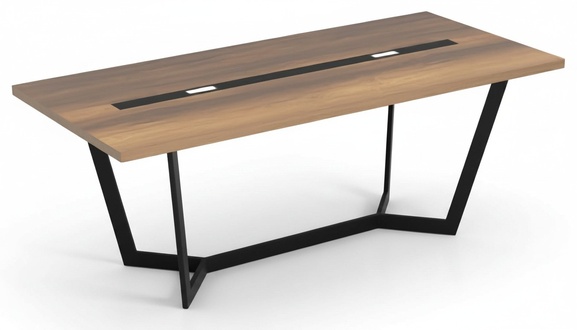Schreibtisch Bürotisch Holz Holzmöbel Braun Rechteckig Arbeitszimmer