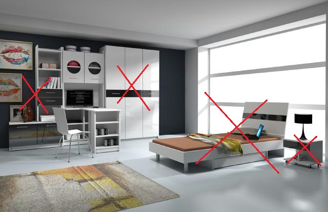 Schreibtisch mit Regalen Computer Schreibtisch Jugendlich Zimmer Möbel Sofort