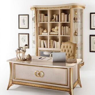 Schreibtisch Tisch Büro Office Designer Möbel Barock Rokoko Jugendstil Klassisch