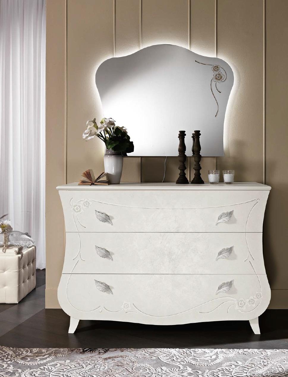 Kommoden Italienische Möbel Massiv Spiegel 2tlg Sideboard Kommode Schrank Holz