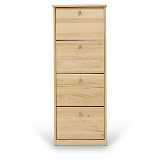Schuhschrank Fach Kommode Echtholz Massive Möbel Schuhkipper Schuhregal Regal