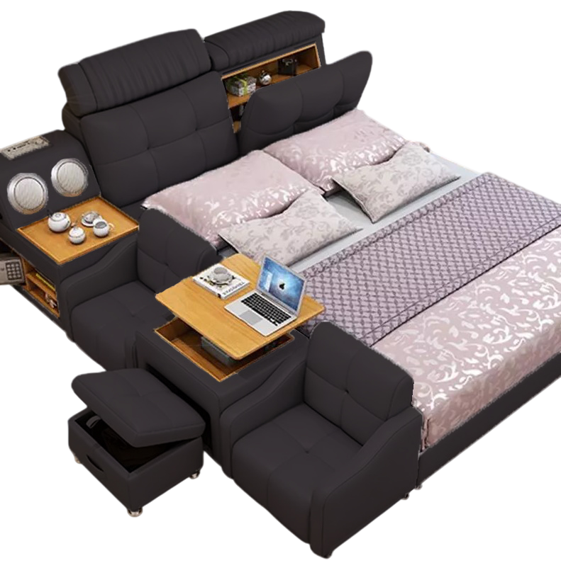 Multifunktion Bett Doppelbetten Modernes Bettgestell 180x200cm Sofort