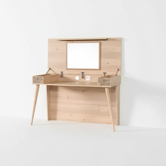Sekretär Schreibtisch Tisch 130x60x152 Schreibtische Tische Möbel Holz Computer