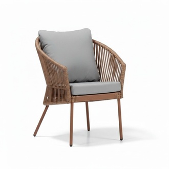 Sessel Braun Design Couch Sofa Relax Hochwertig Rattan Polster Sitzer Luxus