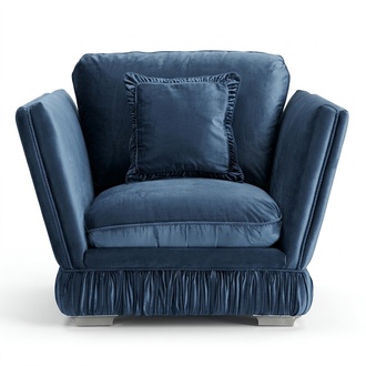 Sessel Couch Polster Designer Textil Sitzer Polster Sitz Couchen Einsitzer Samt