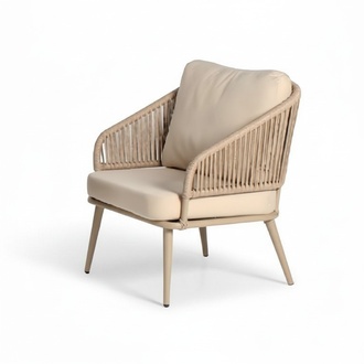 Sessel Design Terrasse Couch Sofa Sitzer Rattanb Polster Luxus Sitz Relax