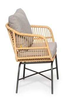 Sessel Gartenmöbel Sitz Veranda Lounge Terrasse Balkon Outdoor Polsterung