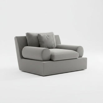 Sessel in modernem Design Ergonomie und Weichheit in einem