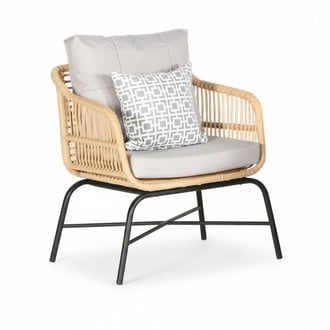 Sessel Lounge Polsterung Gartenmöbel Veranda Terrasse Balkon Modern Hochwertig