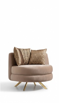 Sessel Luxus Design Möbel Klassisches Stil Design Textil Wohnzimmer Lounge Neu