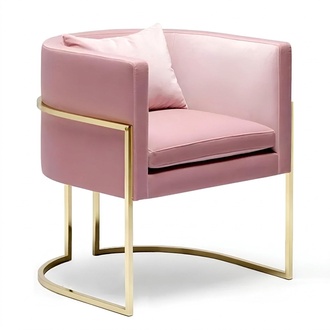 Sessel Metall Design Polster Lounge Luxus Club Stuhl Sitz Relax Zimmer