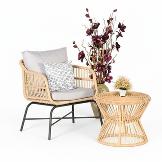 Set 2tlg GartenMöbel Sitzmöbel Sofagarnitur Terrasse Couchtisch Hochwertiges