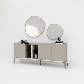 Sideboard ins Wohnzimmer modern luxuriös neu Möbel color grau Kommode