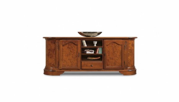 Sideboard mit Spiegel Anrichte Sideboards Holz Schrank Möbel Kommoden Braun Neu