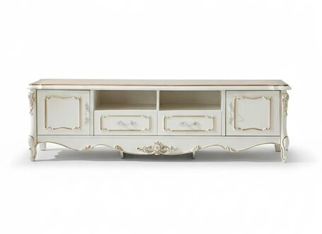 Sideboard Weiß Luxus Elegantes Wohnzimmer Kommode Schränke Lowboard Möbel