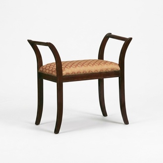 Sitz Bank Polster Hocker Textil Stil Klassische Sitzbank Luxus Fußhocker Möbel