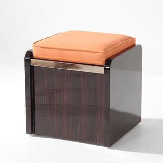 Sitz Polster Bank Polster Sitz Hocker Bank Stoff Textil Holz Stil Designer Neu