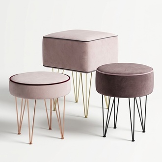 Sitzhocker Hocker Ottomane Relax Pouf Fußhocker Rund Hocker Polsterhocker Neu