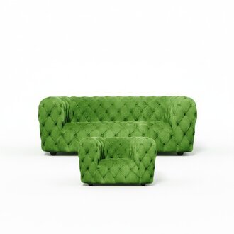 Sitzmöbel Grün Luxus Chesterfield Sofagarnitur Wohnzimmer 2tlg Set Einrichtung