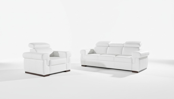 Sofa 2 Sitzer Design Sofas Polster Moderne Sitz Stoff Leder Zweisitzer Neu