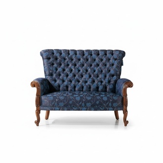 Sofa 2 Sitzer italienische Möbel design textil Polster sitz sofas Zweisitzer