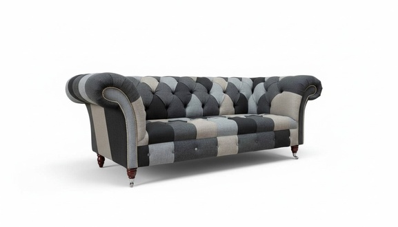 Sofa 3 Sitzer Chesterfield Dreisitzer Wohnzimmer Sofas Luxus Couch Stil