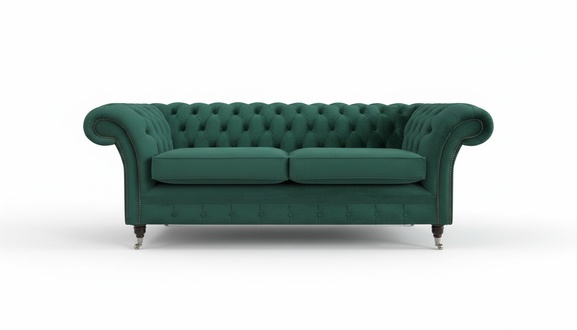 Sofa 3 Sitzer Couch Chesterfield Polster Sitz Garnitur Leder Textil design Samt