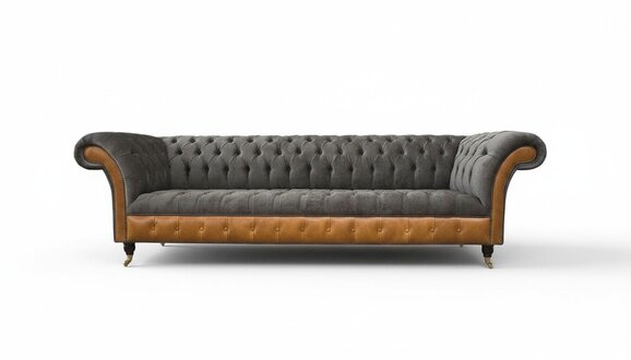 Sofa 4 Sitzer Chesterfield Luxus Couch Big Couchen Polster 300cm Design