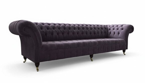 Sofa 4 Sitzer Couch Polster Design Textil Wohnzimmer Design Möbel Neu