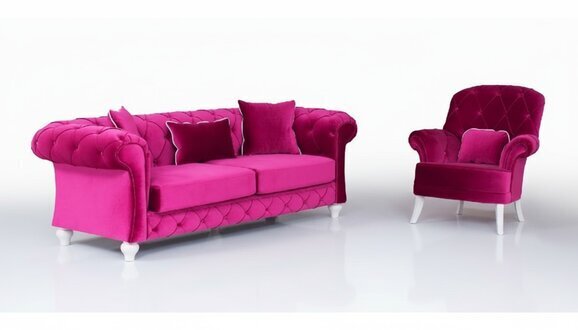 Sofa Couch 3+1 Sitzer Polster Couchen Sofas Textil Stoff Polster