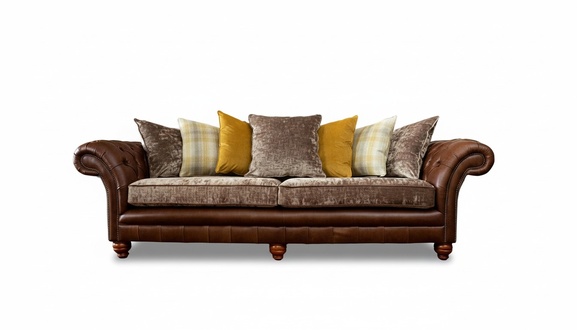 Sofa Couch 3 Sitzer Design Couch Polster Textil Klassisch Dreisitzer