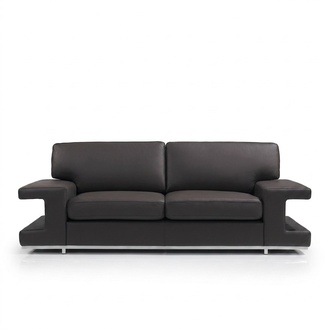 Sofa Couch Polster 2 Sitzer Leder Sofas Couchen Sitz Garnituren Design
