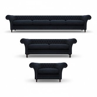 Sofa Couch Polster Garnitur Sofagarnitur Moderne Couchen Set 3tlg Chesterfield