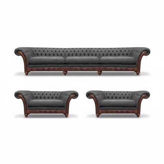 Sofa Couch Polster Garnitur Sofagarnitur Moderne Couchen 3tlg Chesterfield