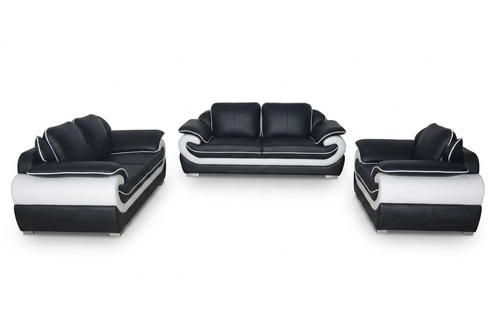Sofa Couch Sitz Polster Komplett Set Leder Garnitur 3+2+1 Sofas mit USB Designer