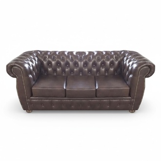 Sofa Dreisitze Couch Luxus Design Chesterfield Sitz Möbel Wohnzimmer