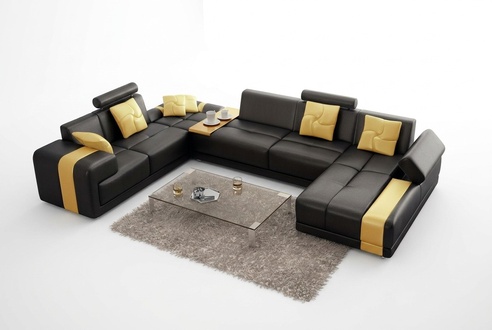 Sofa Eckgarnitur Wohnlandschaft U Form Eckcouch Ecksofa Couch Garnitur