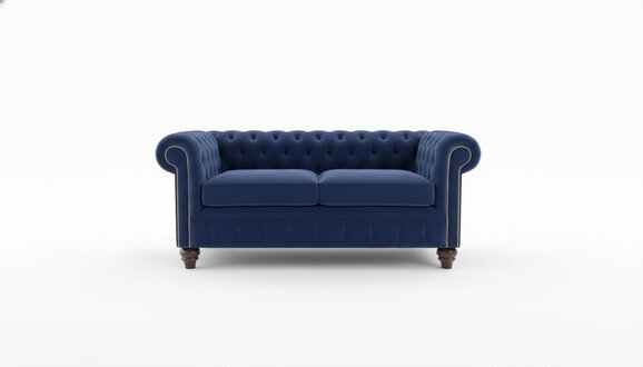 Sofa Luxus Leder Textil Chesterfield Couch Sofas Deko Polster 3 Sitzer