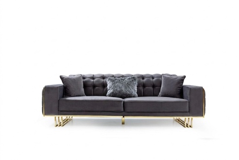 sofa Luxus Möbel Wohnzimmer Füße 240cm Couch Sofas Couchen 3 Sitzer
