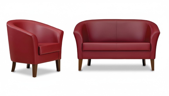 Sofa Sessel 1 Sitzer Sofa Polster Sofa 2-Sitzer Büromöbel Design Luxus