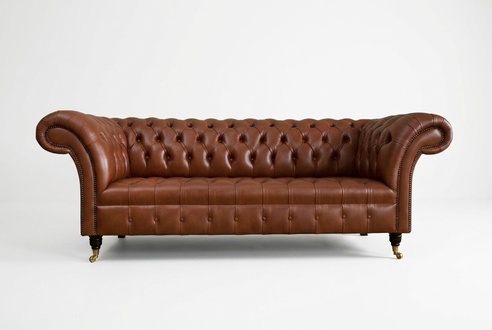 Sofa Sofas Couch Polster Leder Modern Dreisitzer 3 Sitzer Büro Einrichtung