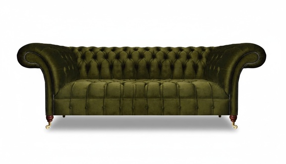Sofa Zweisitzer Couch Luxus Grün Textil Einrichtung Modern Sofas Neu