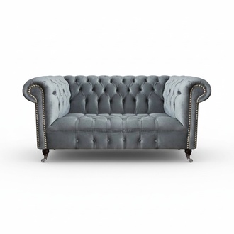 Sofa Zweisitzer Luxus Möbel Wohnzimmer Couch Einrichtung Chesterfield Sitz