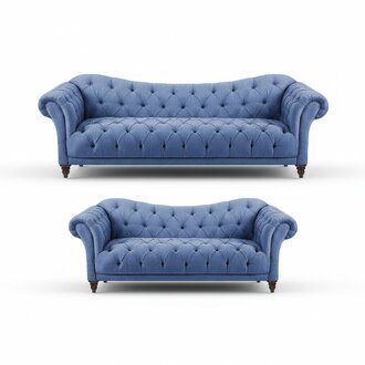 Sofagarnitur 2tlg Modern Luxus Sofas Set Chesterfield Wohnzimmer Neu