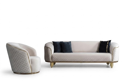 Sofagarnitur 2tlg Wohnzimmer Sofa 3 Sitz Sessel Modern Design Couch